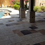 Stamped Concrete -Pool Deck Overlay