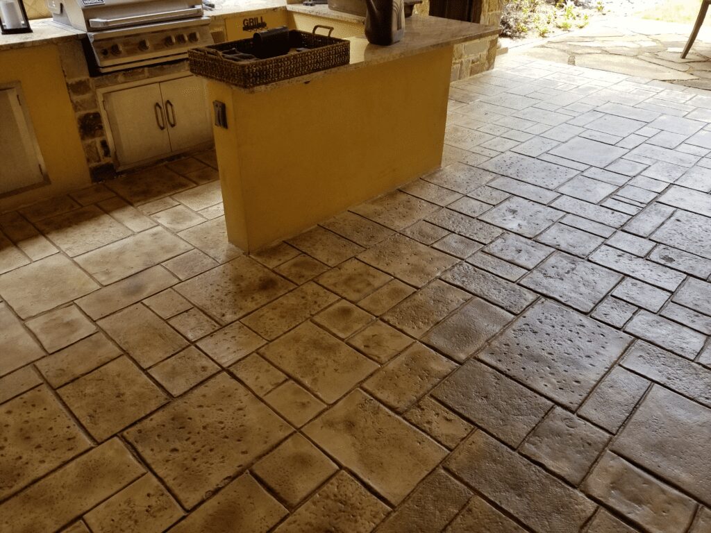 Stamped Concrete for Your Outdoor Kitchen